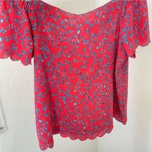 Floral off the shoulder Top  Size XXL